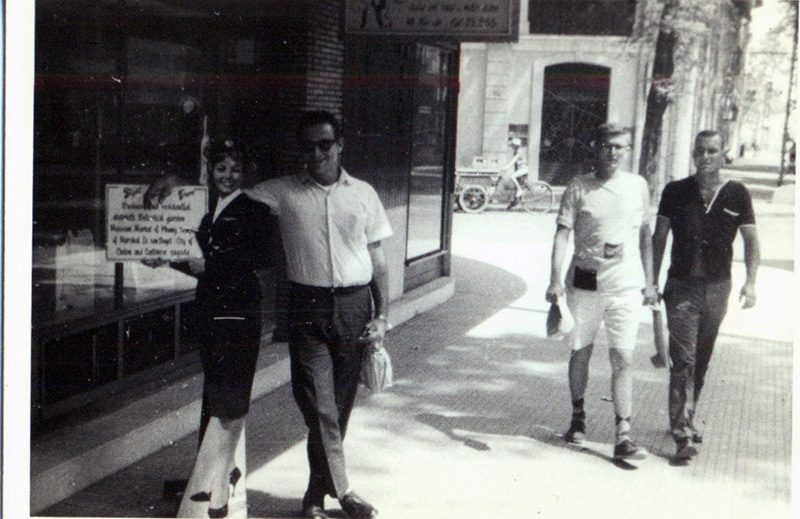 SP4 Frank Liccione (on left), Siagon, 1965/66