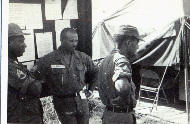 Sgt. Williams (left), Sgt. William Reese (center), Unknown (righ