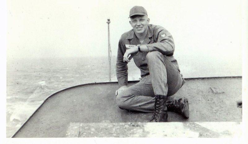 Sp4  Robert Hertz aboard Gen. Mann, Aug. 1965