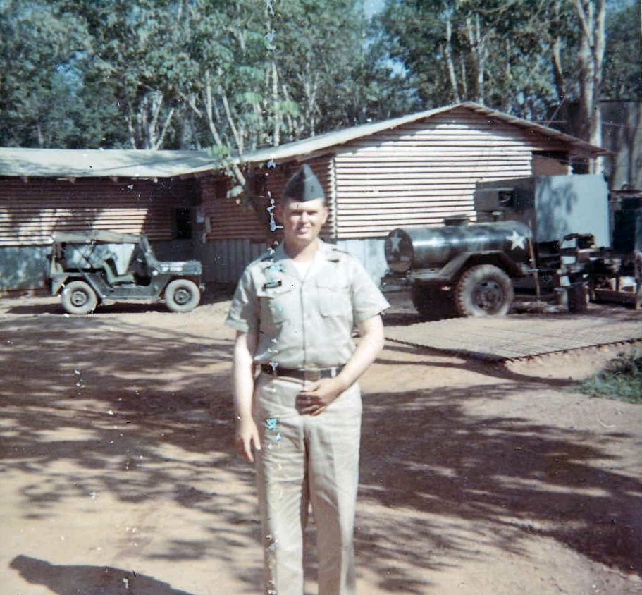 2LT Parker at 506th S&S Co mess hall, Long Binh - Aug 1966
