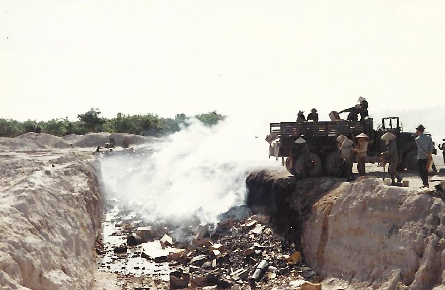 Burn Pit at Dump