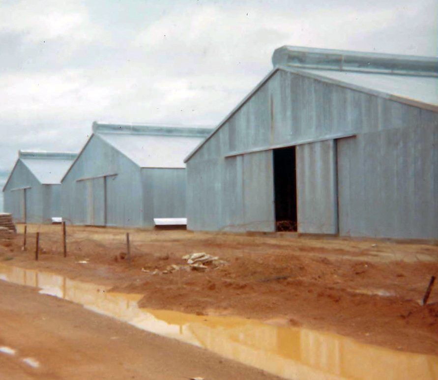 Class 1 warehouses under construction, 506th S&S Co, Long Binh - Sep 1966