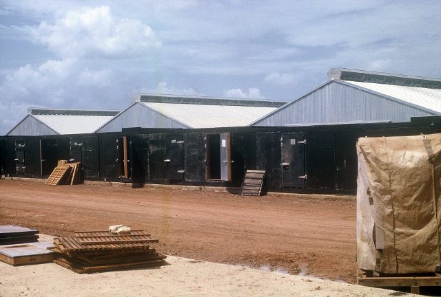 Long Binh - 506th Class I depot storage under construction - Aug 1966 - photo by LT Jerry Parker