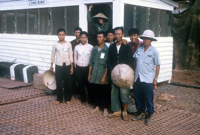 Long Binh - 506th S&S Co - Class I depot workers - Aug 1966 - photo by LT Jerry Parker