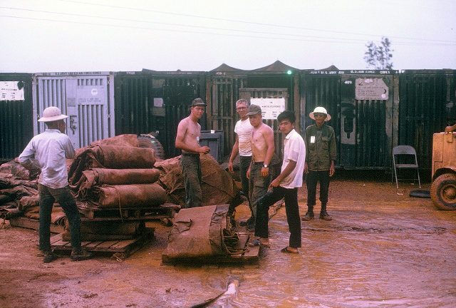 Long Binh - 506th S&S Co - Class I enlisted men - Aug 1966 - photo by LT Jerry Parker