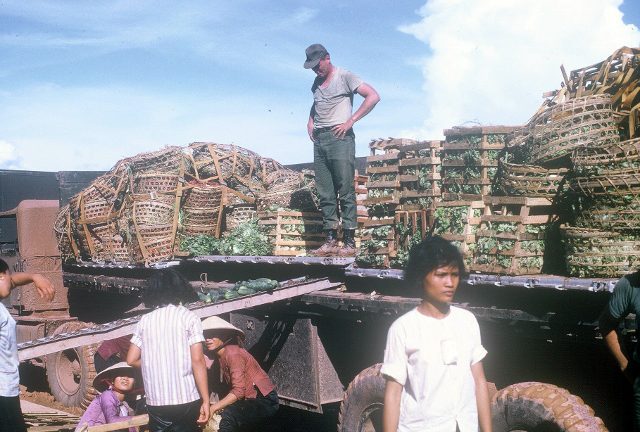 Long Binh - 506th S&S Co - Class I - fresh produce - Aug 1966 - photo by LT Jerry Parker