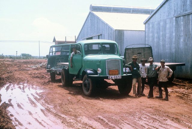 Long Binh - 506th S&S Co Class I warehouse - Viet contract truckers - Sep 1966 - photo by LT Jerry Parker
