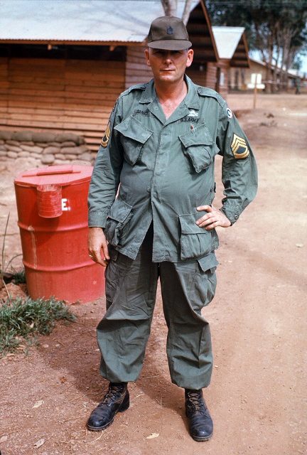 Long Binh - 506th S&S Co - SFC Jones the supply sergeant - Aug 1966 - photo by LT Jerry Parker_0