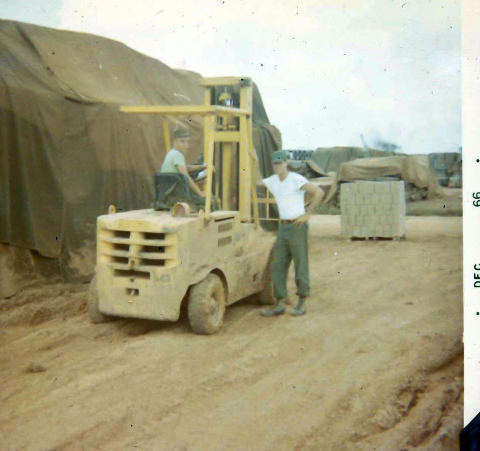 SP4 Bonham and SP4 Music, Class 1 supply point, 506th S&S Co, Long Binh - Aug 1966