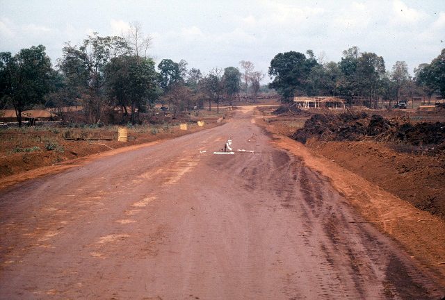 Xuan Loc - morning after mortar attack - round in road (640x432)