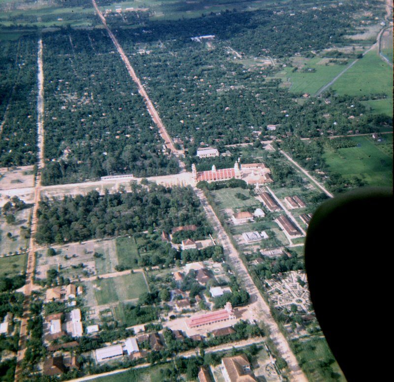 Cao Dai Temple and Grounds From Above, Tay Ninh 1967