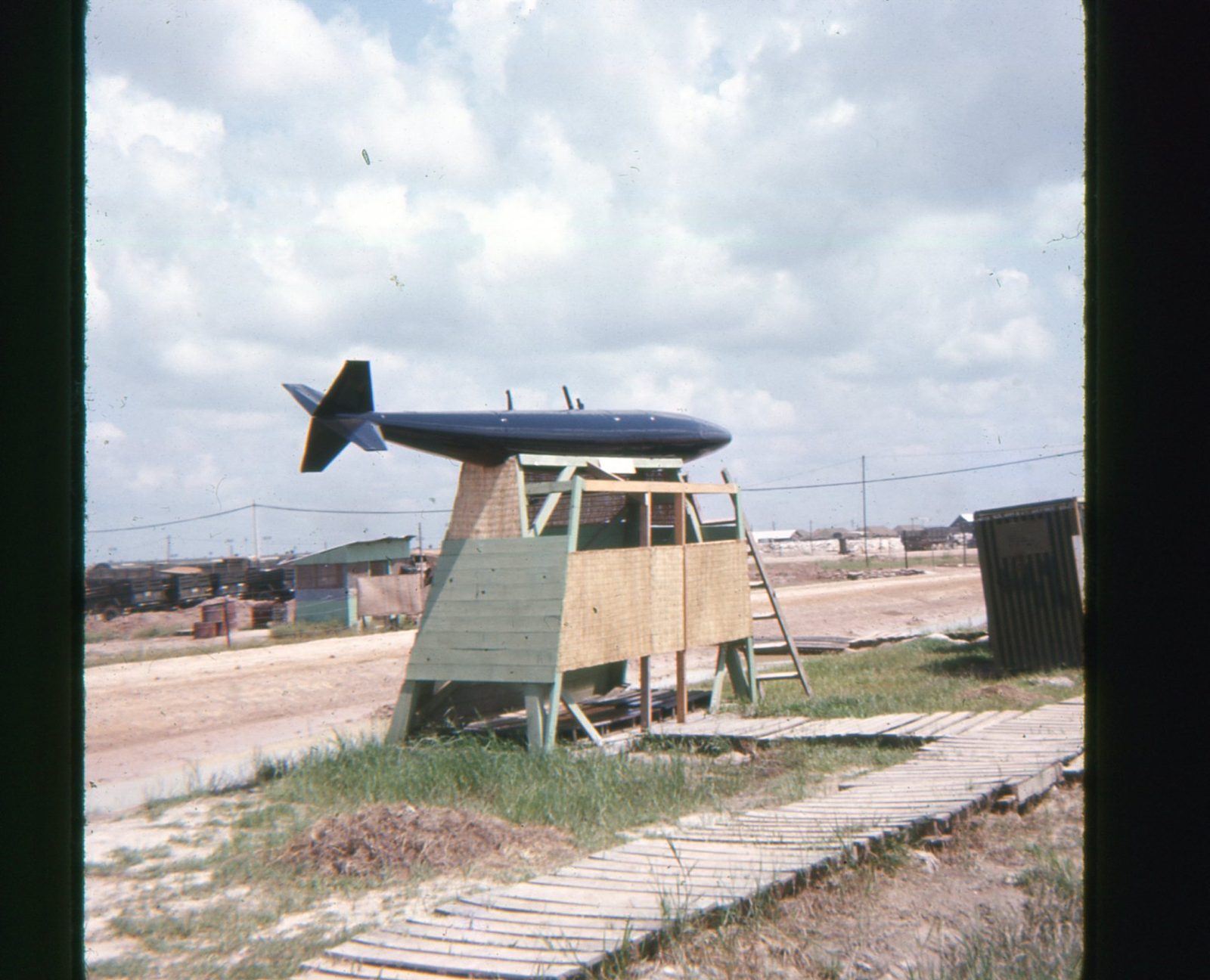 Officer’s Shower. Wing Tank Provided hot water heated by sun